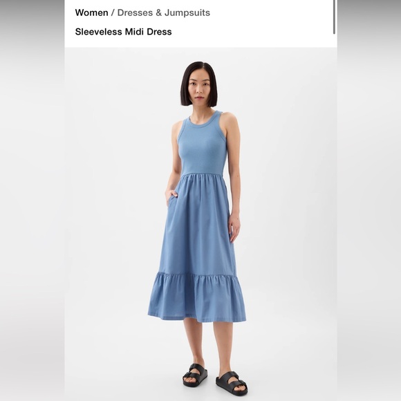 Gap Sleeveless Midi Dress - Picture 6 of 7